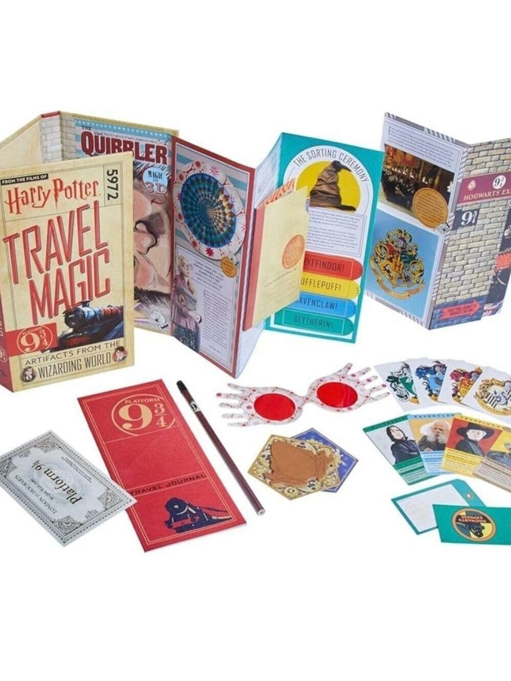 Harry Potter Travel Magic Artifacts Fold Out Book & EP! Magic Journal - 2 Books - Picture 2 of 16